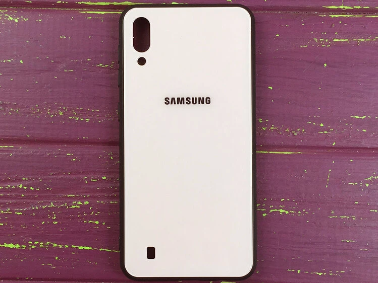 TPU+Glass Samsung M10 Розовый