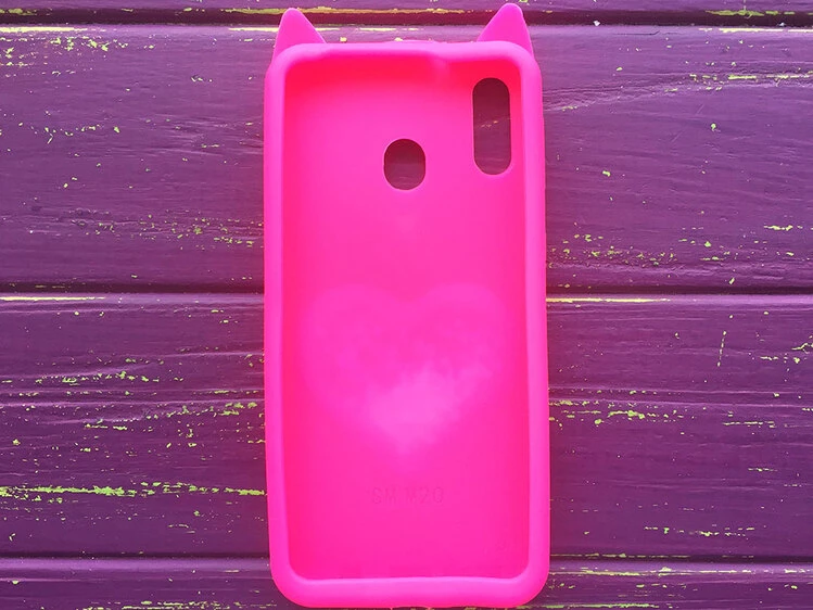 3D КОШКА Любов Samsung M20 Ярко-розовый