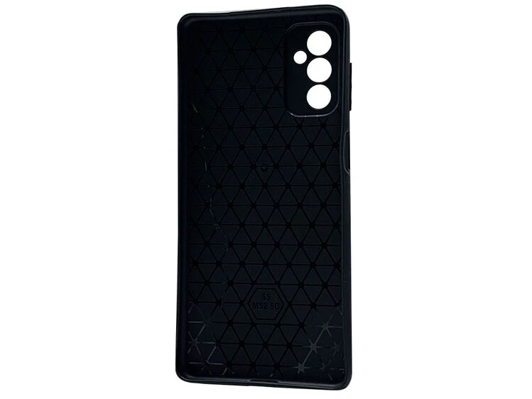 Накладка Leather Weaving Samsung M52 black