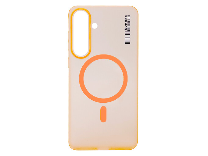 Накладка Syndee MagSafe Samsung S25 FE orange