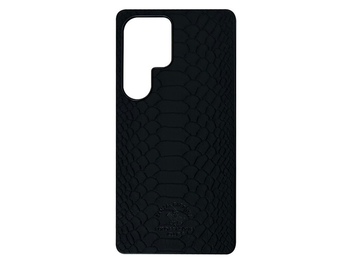 Накладка Santa Barbara Snake Leather Samsung S24 Ultra black