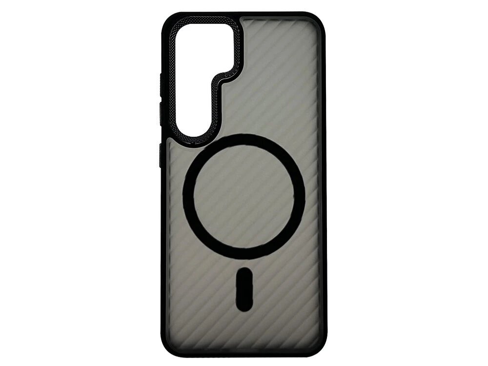 Shadow Matt Metal Buttons Corrugated MagSafe Samsung S24/S25 black