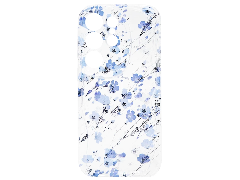 Силікон Clear Wave Camera Samsung S26 Ultra blue flower