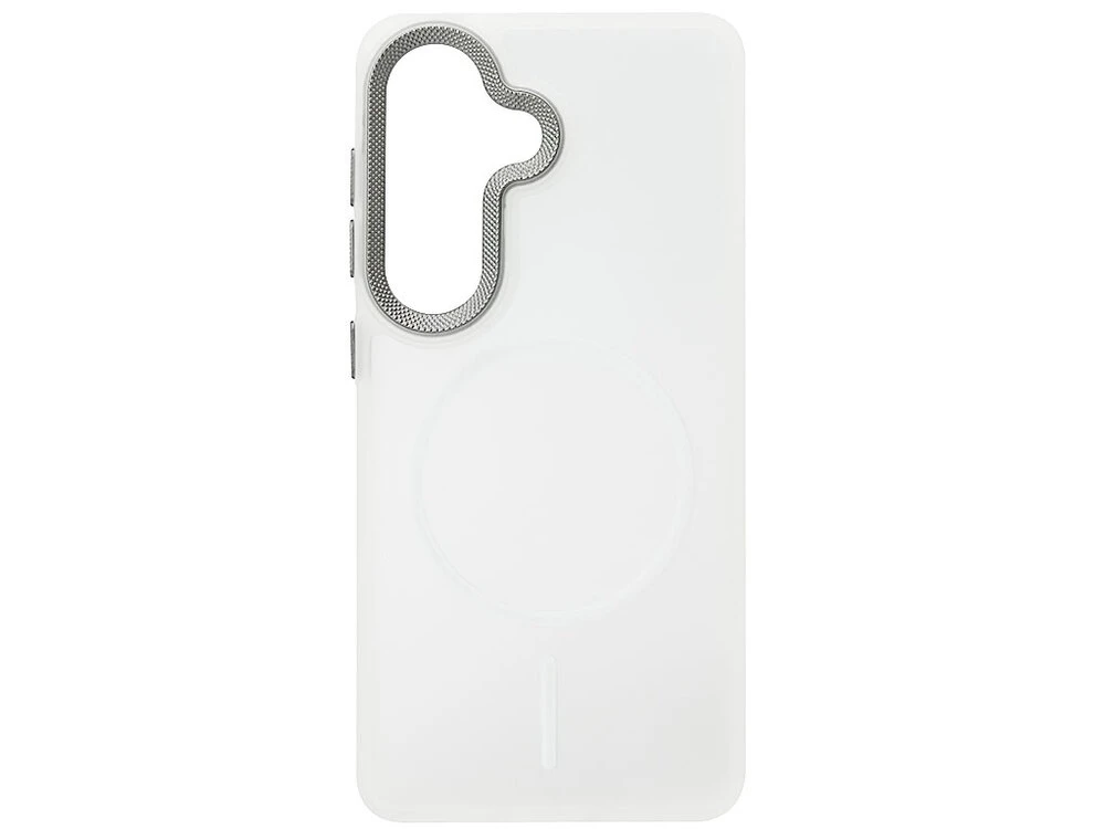 Shadow Matt Metal Buttons Corrugated MagSafe Samsung S26 silver