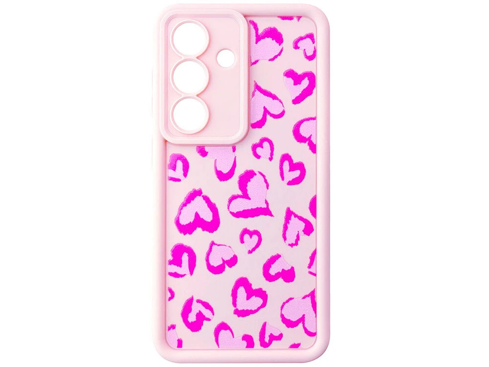 TPU Big Hearts Camera Samsung S26 pink