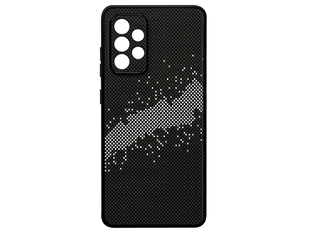Накладка Elite Carbonique Samsung A52/A52s black/white