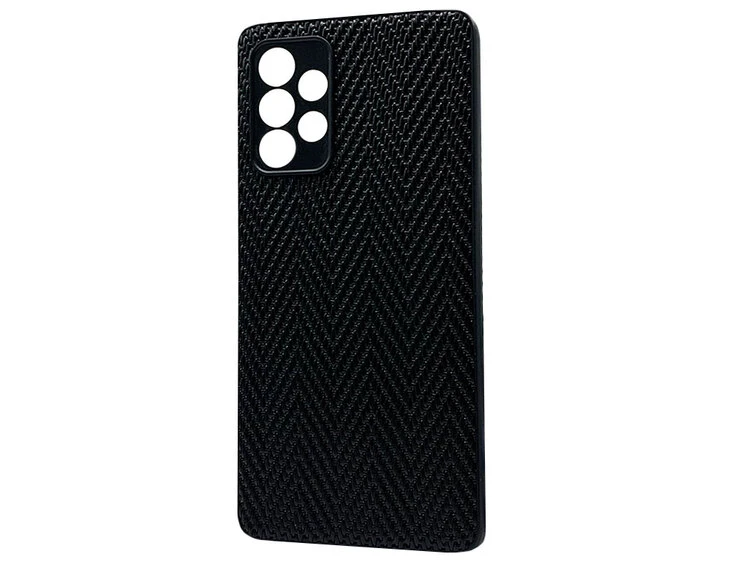 Накладка Leather Weaving Samsung A52/A52s black
