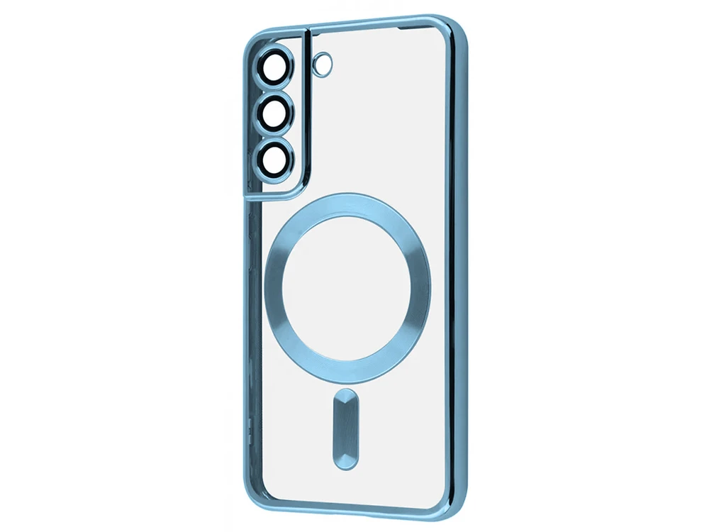 Силікон Cosmic camera CD Magsafe Samsung S21 FE blue