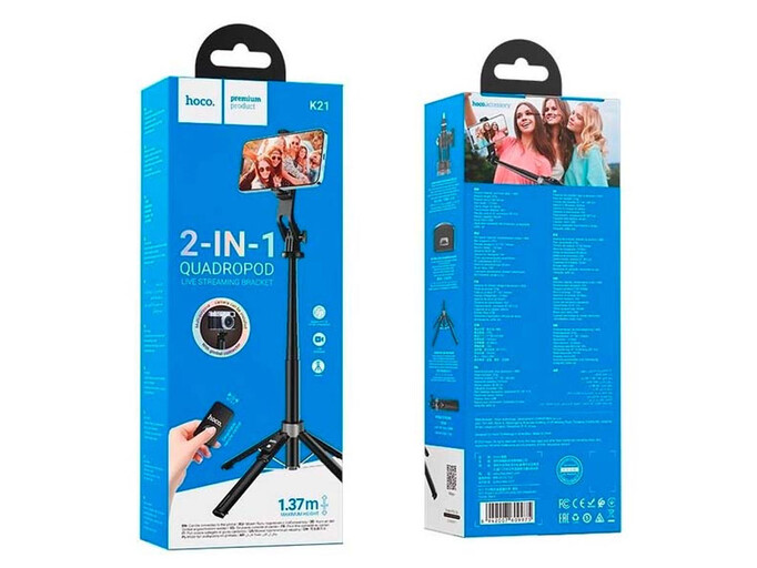 Монопод-трипод Hoco K21 black