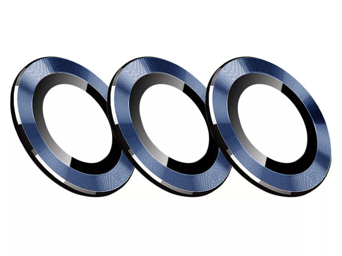 Скло на камеру Xinreeu iPhone 12/12 Pro blue