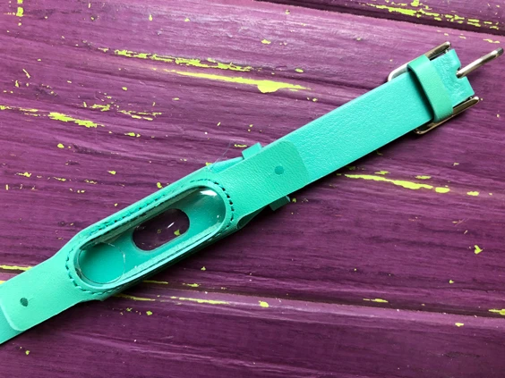 Ремінець шкіра Xiaomi Mi Band 2/3 mint