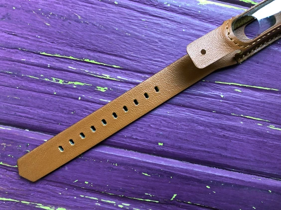 Ремінець шкіра Xiaomi Mi Band 2/3 brown
