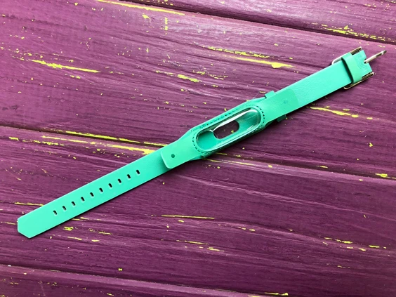 Ремінець шкіра Xiaomi Mi Band 2/3 mint