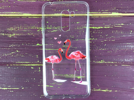 Силікон Pocophone F1 two flamingos