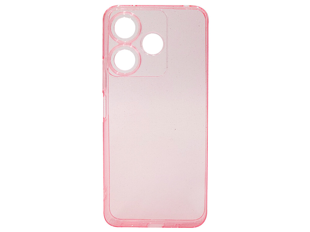 Накладка Shiny dust clear Redmi 13/Poco M6 pink
