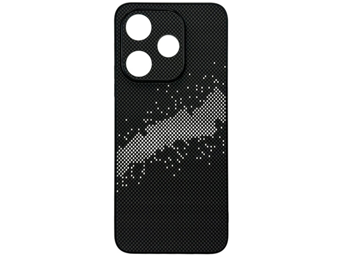 Накладка Elite Carbonique Redmi 13/Poco M6 black/white