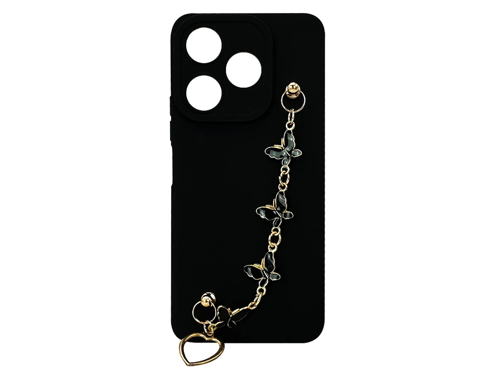 Накладка силікон Camera Butterfly Charm Redmi 13/Poco M6 black