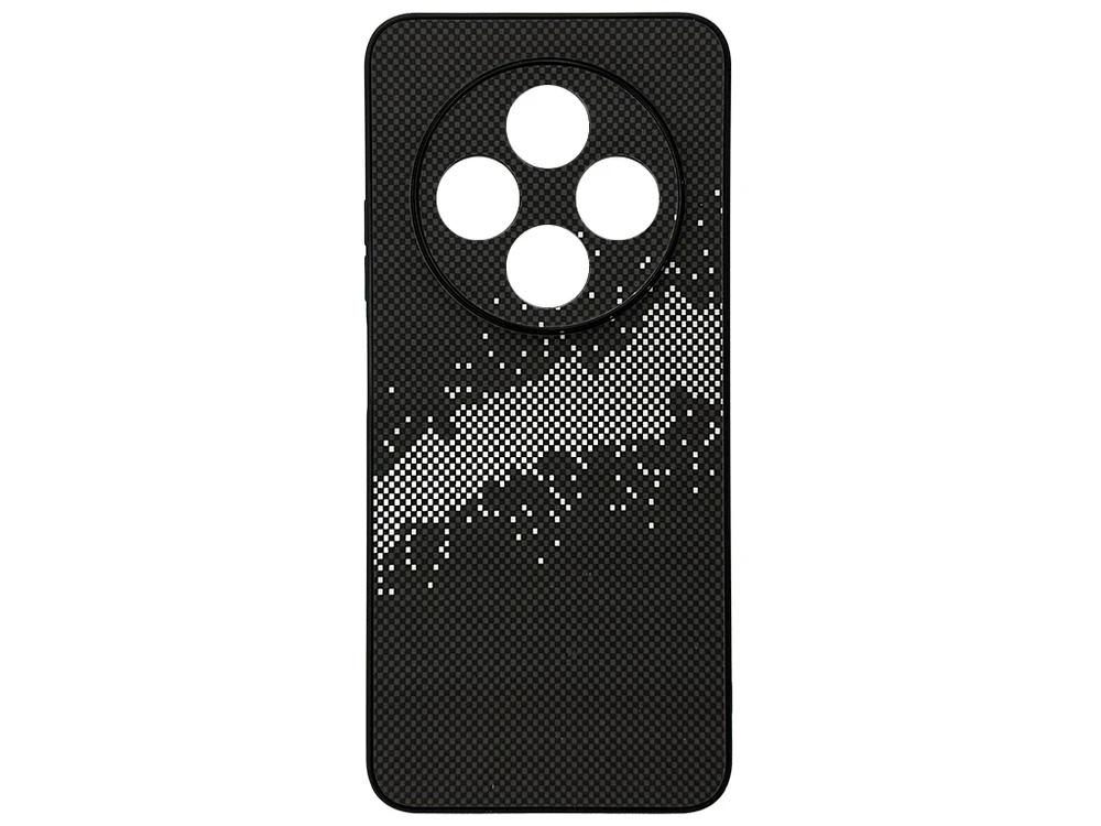 Накладка Elite Carbonique Redmi 14C/A4/Poco C75 black/white