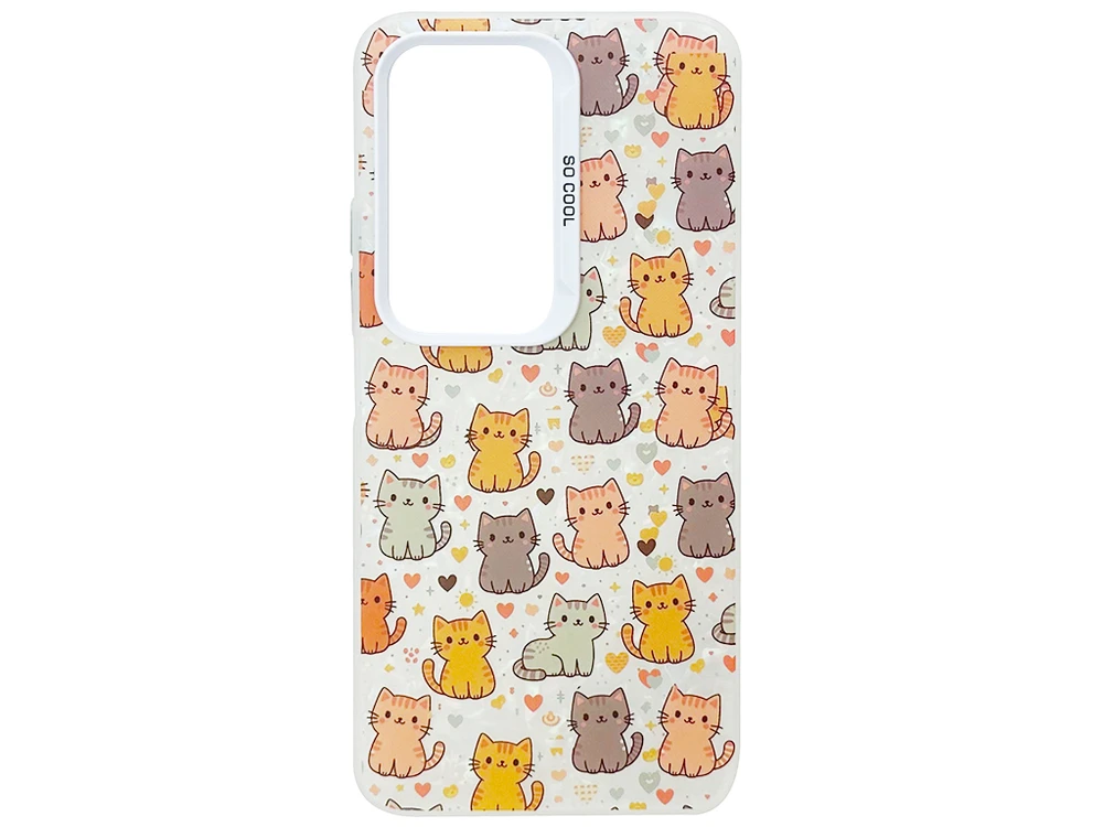 Накладка So Cool Print Glitter Shell Redmi 15 (Global vers.) 169 mm cats