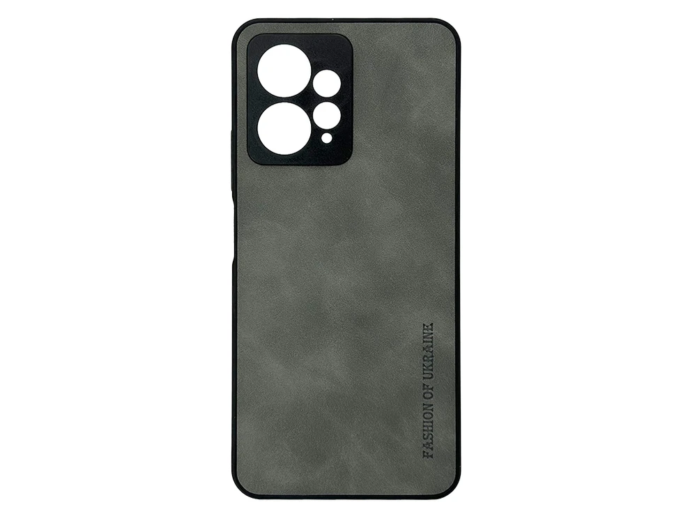 Накладка Nubuck Fashion of Ukraine Redmi Note 12 gray