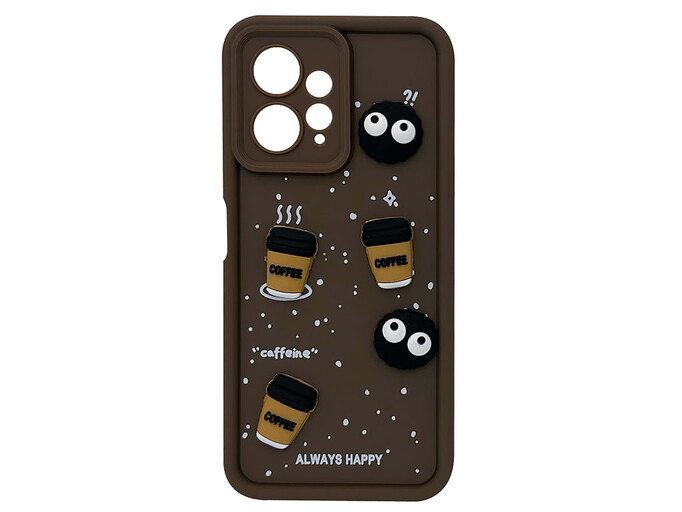 TPU 3D Toys Coffee Camera Redmi Note 12 brown