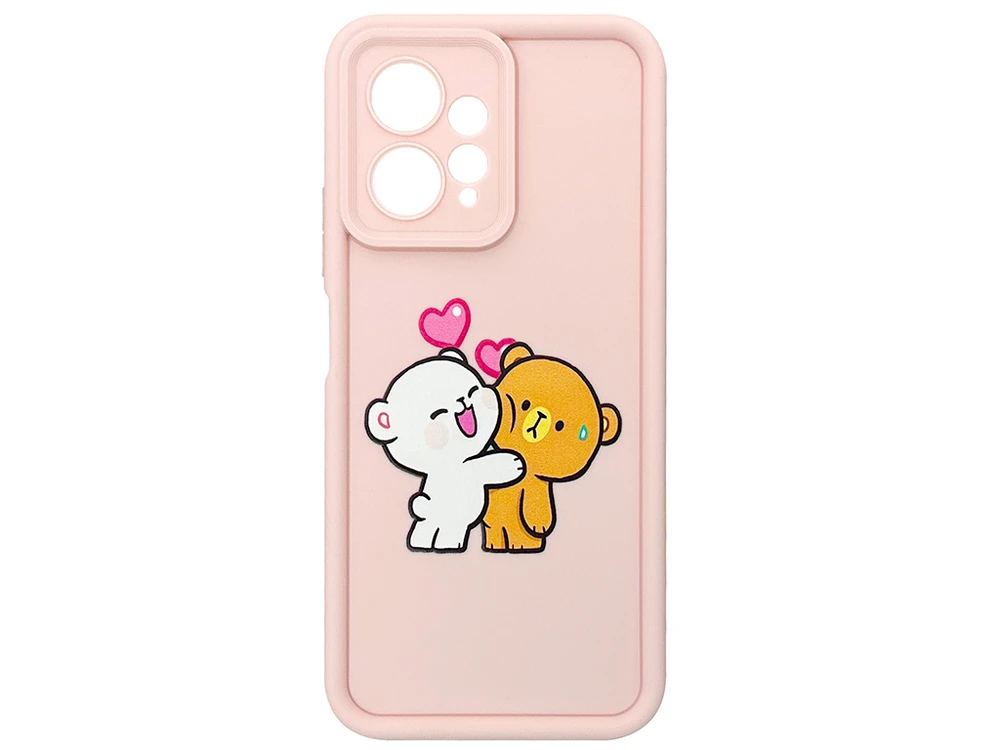 TPU Teddy Love Camera Redmi Note 12 pink