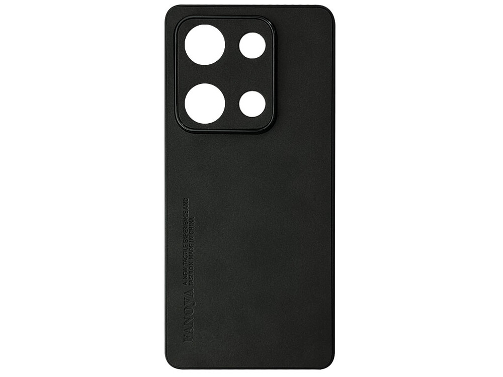 Накладка Nubuck Fanoya Fashion Redmi Note 13 Pro 4G/Poco M6 Pro 4G/Redmi Note 14S black