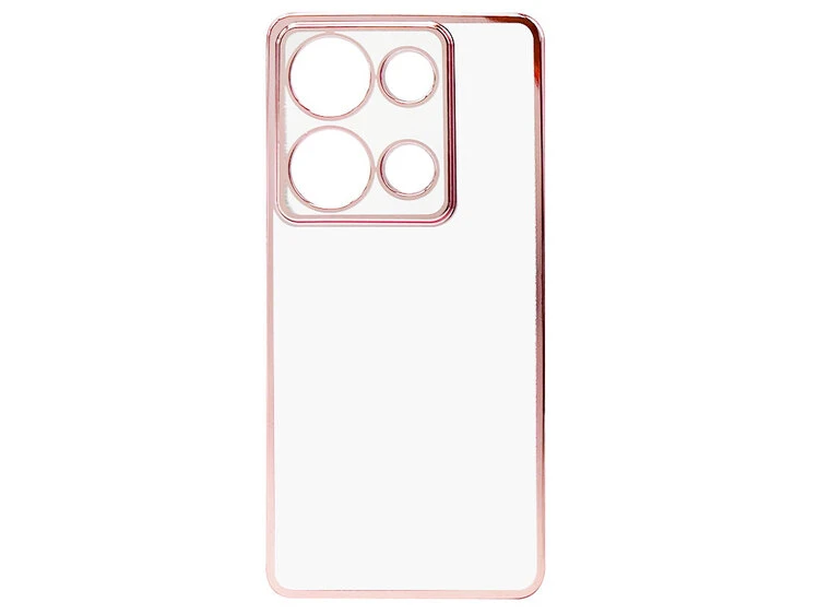 Накладка Ombre Glitter Redmi Note 13 Pro 4G/Poco M6 Pro 4G/Redmi Note 14S розовое золото