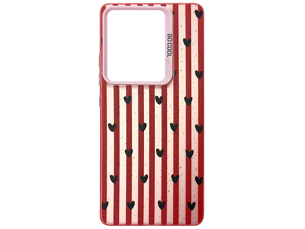 Накладка So Cool Matte Redmi Note 13 Pro 4G/Poco M6 Pro 4G/Redmi Note 14S Pink  Heartbeat