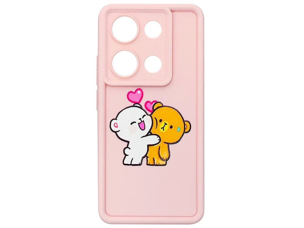 TPU Teddy Love Camera Redmi Note 13 Pro 4G/Poco M6 Pro 4G/Redmi Note 14S pink