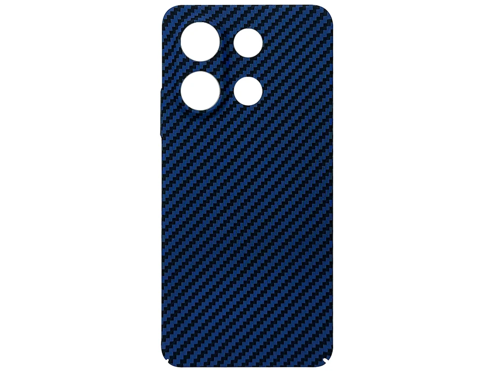 Plastic Carbon Case Redmi Note 13 blue