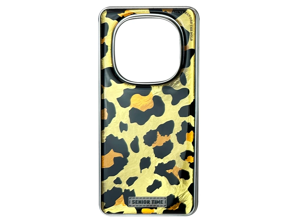 Накладка Leopard Redmi Note 14 Pro gold