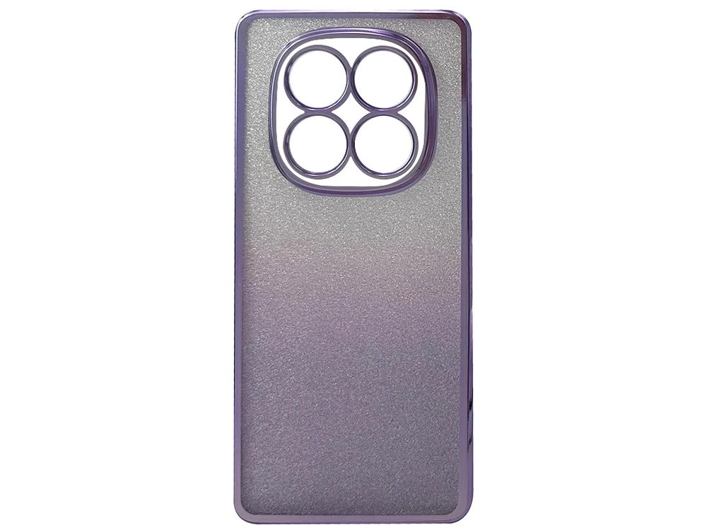 Накладка Ombre Glitter Redmi Note 14 Pro light purple