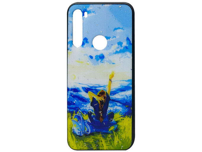 Накладка Confetti Redmi Note 8T девушка в горах