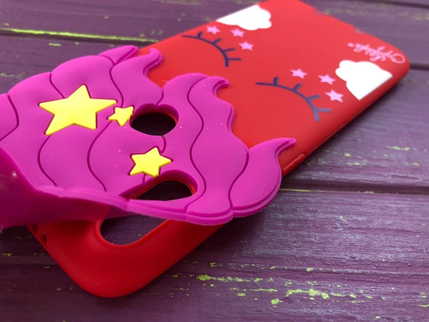 3D Slim Unicorn Sleep Redmi S2 Red