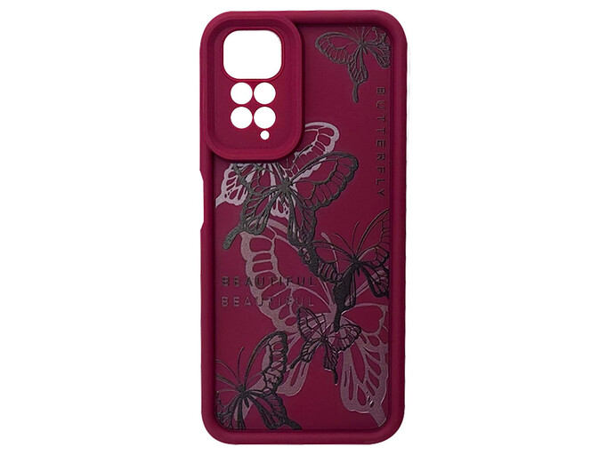 TPU Butterfly Camera Redmi Note 11/11s burgundy