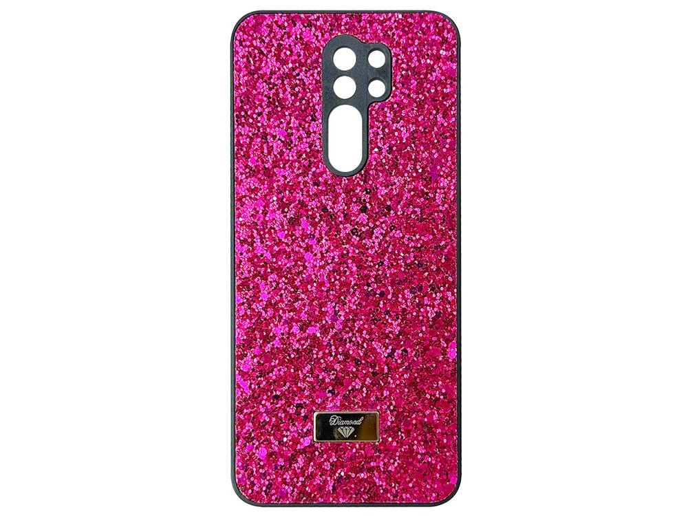 Накладка Level Shining Diamond Redmi 9 pink