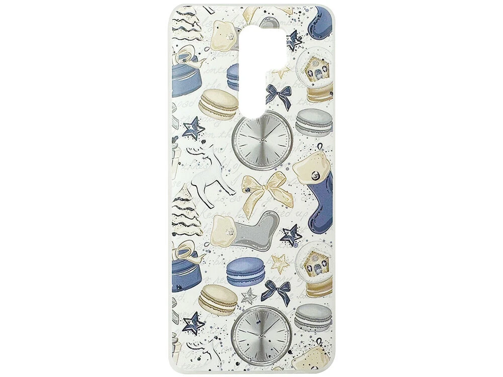 Силиконовый чехол Print Redmi 9 Holiday mood blue