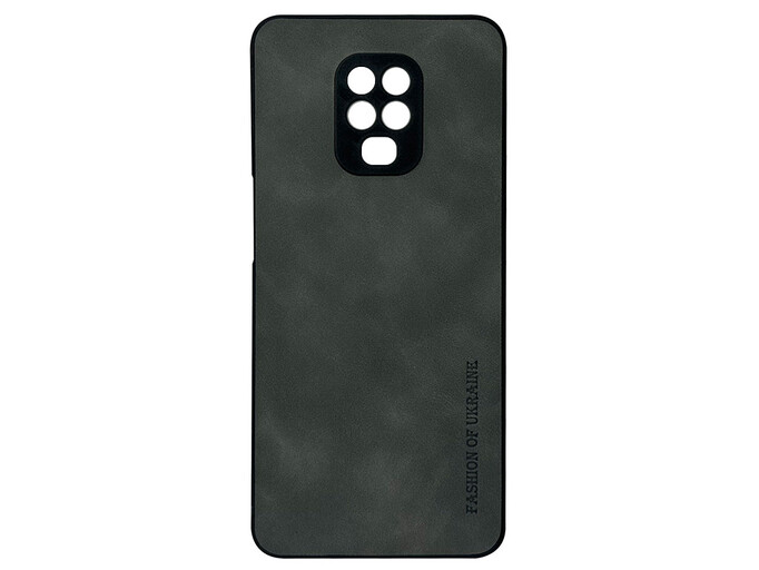 Накладка Nubuck Fashion of Ukraine Redmi Redmi Note 9s/Note 9 Pro/Note 9 Pro Max gray