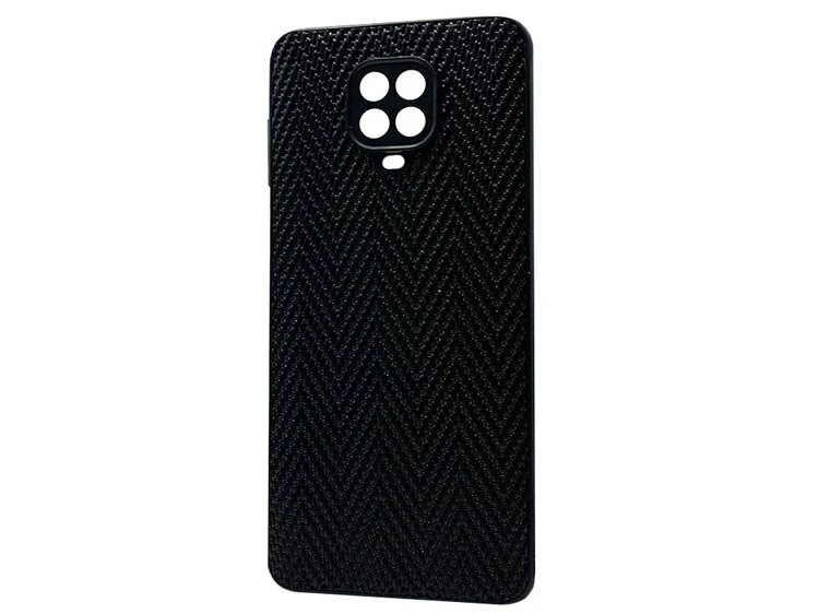 Накладка Leather Weaving Redmi Note 9s/Note 9 Pro/Note 9 Pro Max black