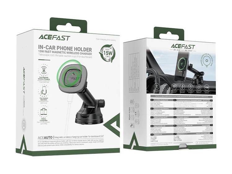 Holder Acefast D47 Wireless Charging 15W Type-C black
