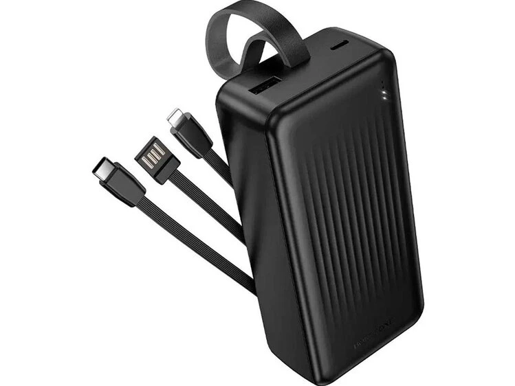 Power Bank Borofone BJ79B 30000mAh built-in 3 cables black