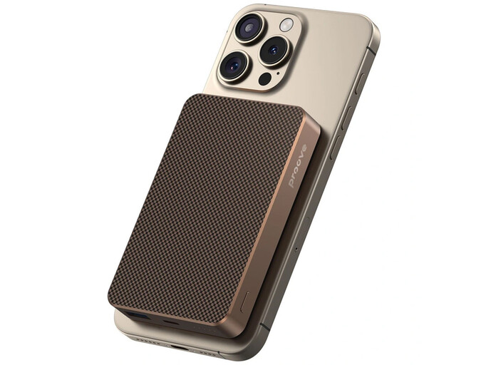 Power Bank Proove Carbon Slim Magnetic MagSafe10000mAh 22.5W brown