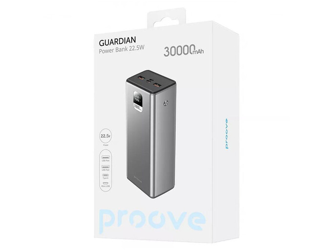 Power Bank Proove Guardian 30000mAh 22.5W black