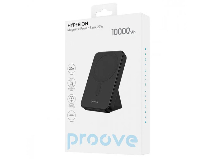 Power Bank Proove Hyperion Magnetic MagSafe Stand 10000mAh 20W black