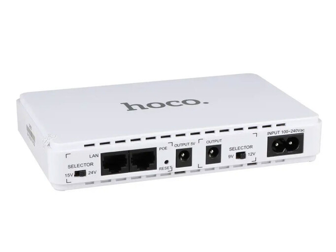 UPS Hoco DB25 для роутера 5/9/12V 8800 mAh white