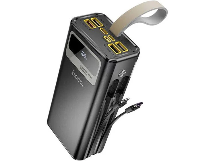Power Bank Hoco DB58 30000 mAh 22.5W + lightning/Type-C + lamp black