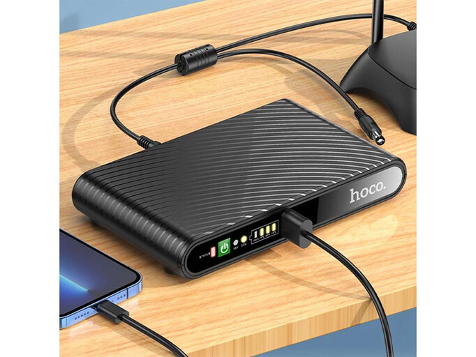 UPS Hoco DB63 для роутера 5/9/12V 10000 mAh black
