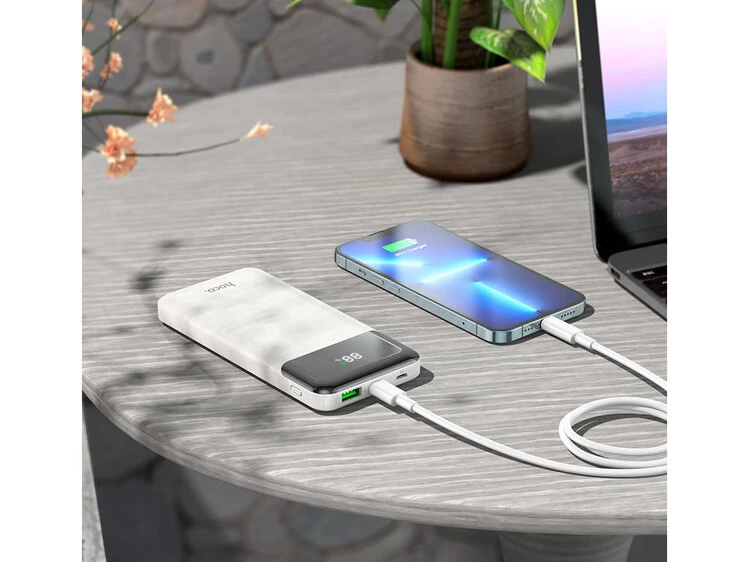Повербанк Hoco J102 QC3,0/20W 10000mah белый
