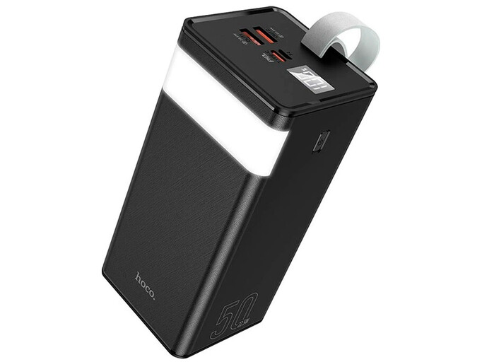 Повербанк Hoco J86A PD20W/QC3.0/Лампа 50000мАч черный
